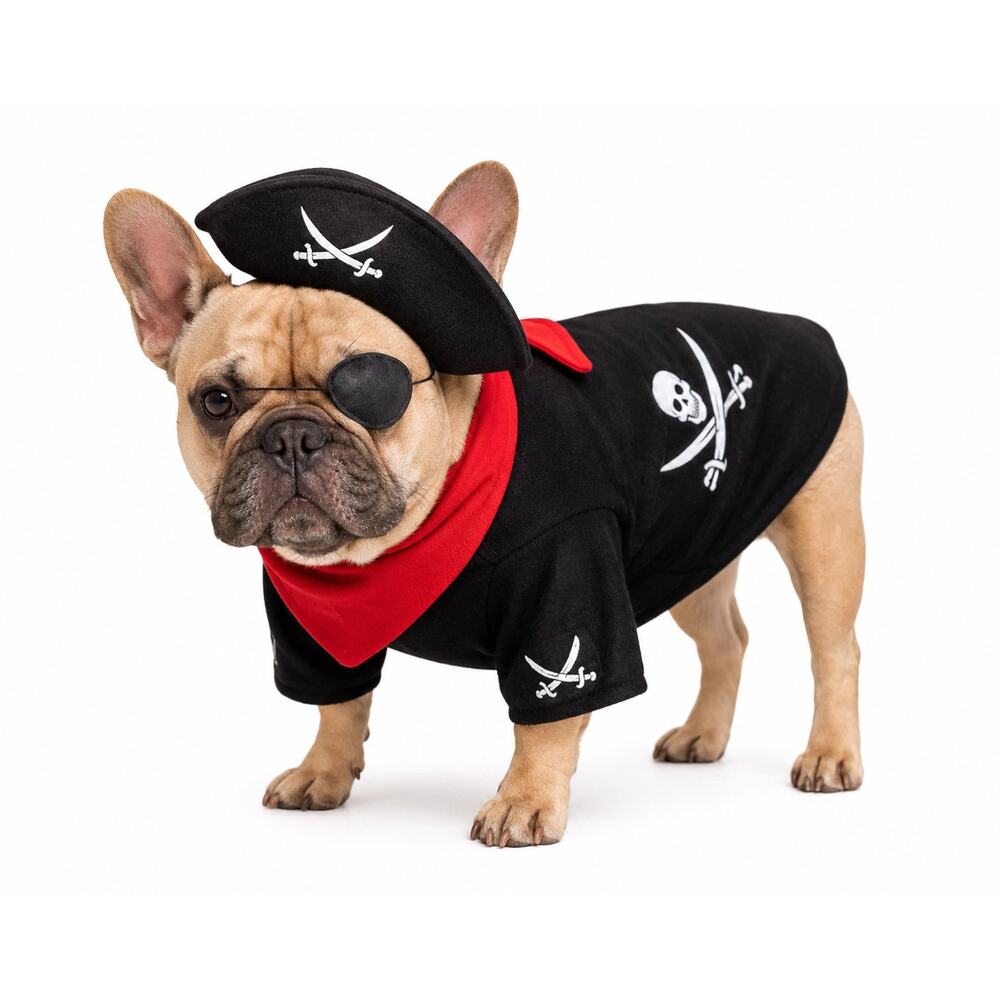 Pirate Halloween Dog Costume 16 Inches - Costumes For Pets - Picture 2 of 4